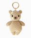 Baby honey bear (floral) bag charm