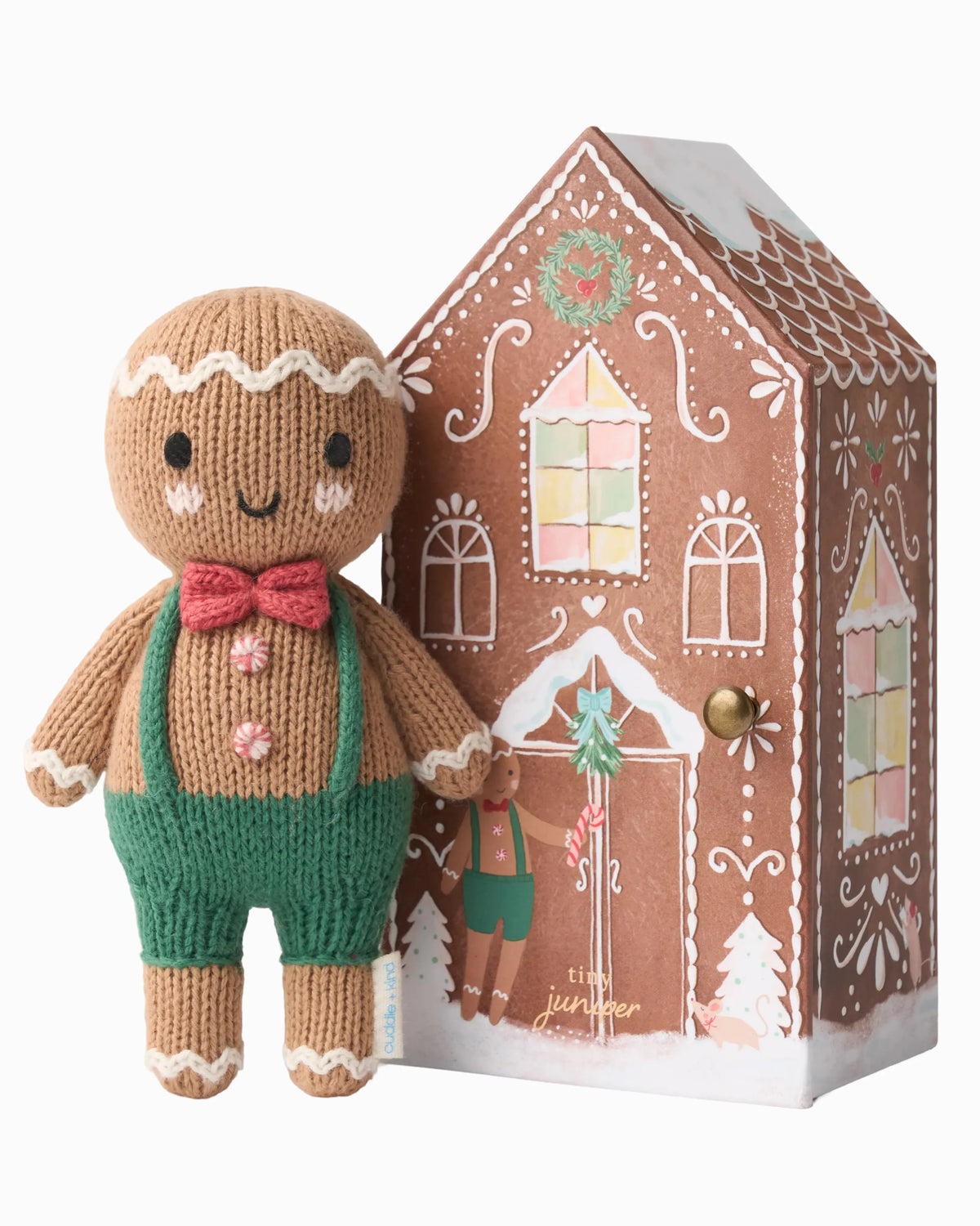 Tiny festive gingerbread family