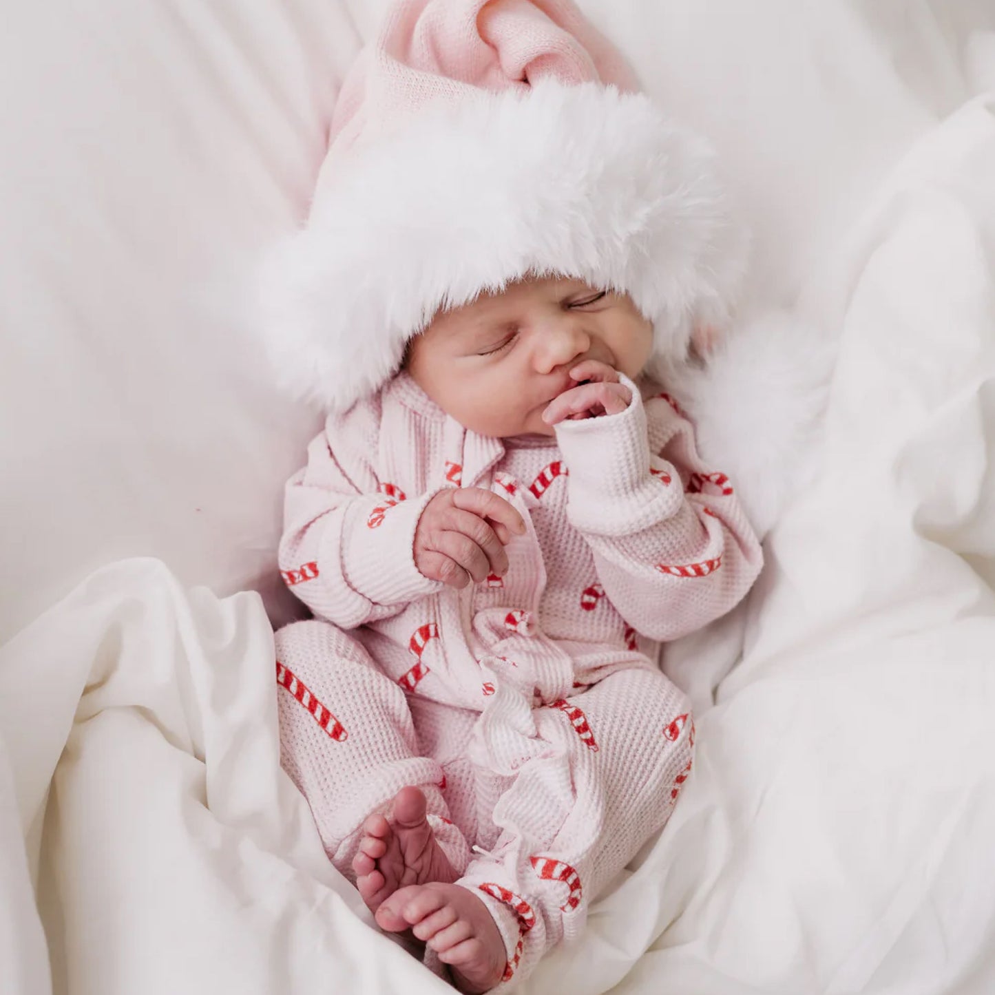 Santa hat | baby pink