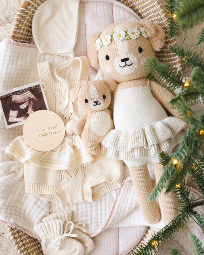 Evelyn the golden puppy (tinsel)