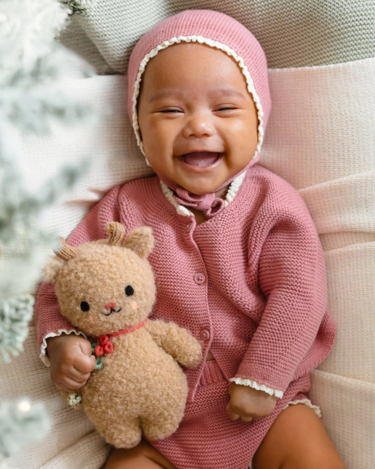Baby bouclé reindeer