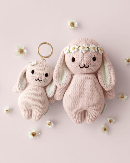 Baby bunny (rose) bag charm