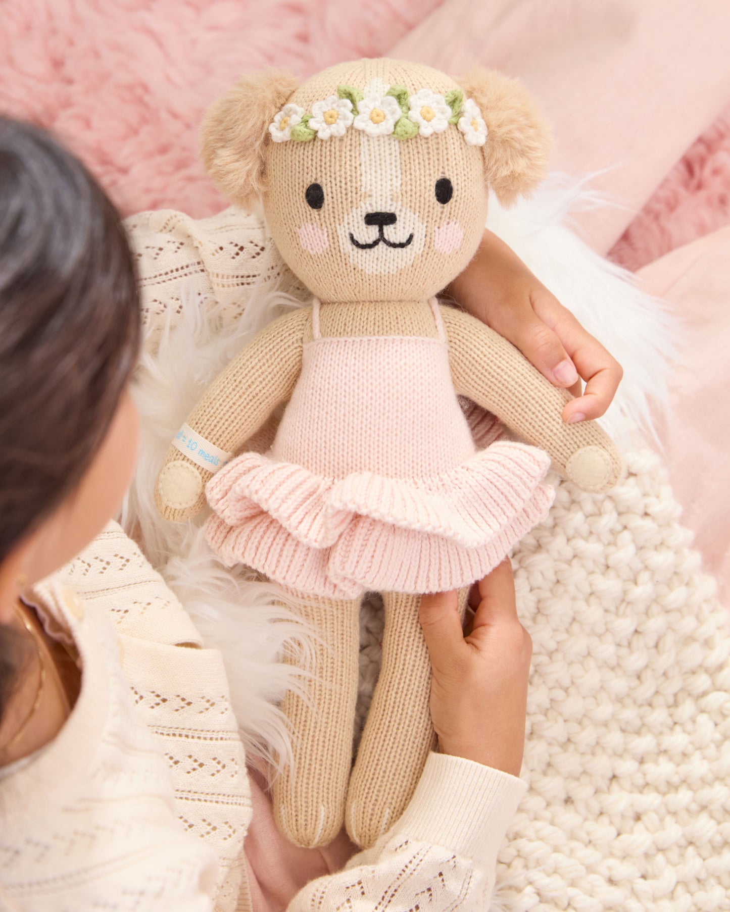 Evelyn the golden puppy (ballet pink)