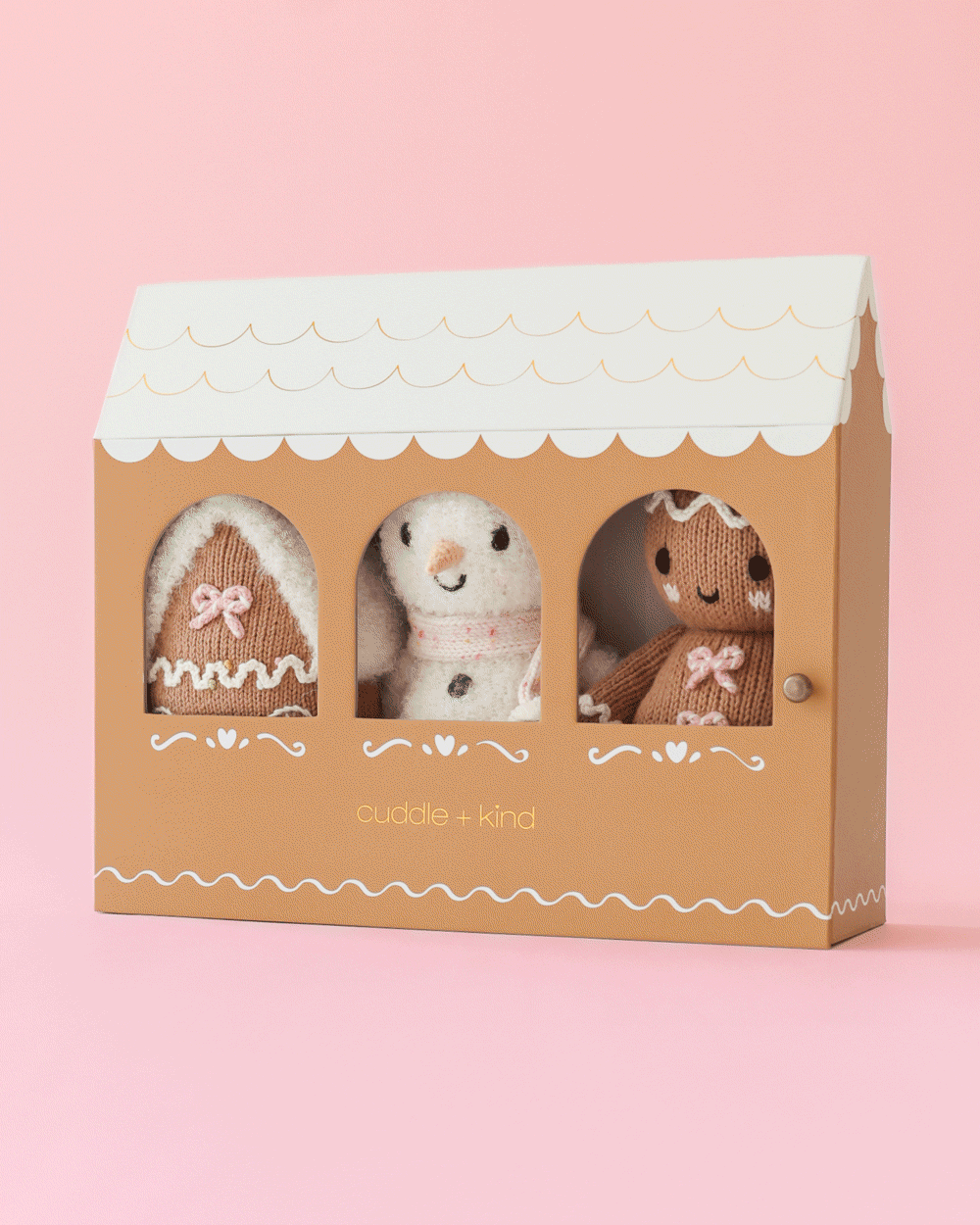 Blush Christmas Gingerbread House