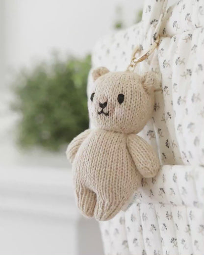 Baby honey bear bag charm